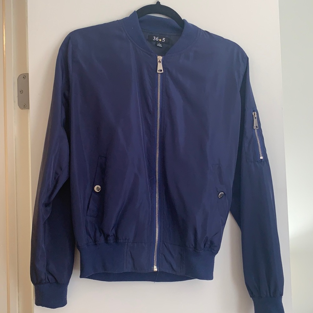 365 navy bomber jacket size large